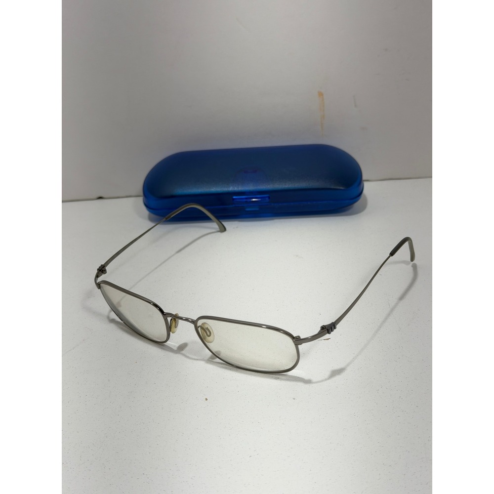Adidas Vintage Gunmetal Rectangular Eyeglass Frames A757 50/18 6057 Austria VTG